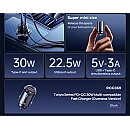 Remax RCC359 Tanya 30W Ταχυφορτιστής αυτοκινήτου fast car charger 1xUSB και 1xType-C 3.0A Μαύρος Remax RCC359 Tanya 30W Ταχυφορτιστής αυτοκινήτου fast car charger 1xUSB και 1xType-C 3.0A Μαύρος
