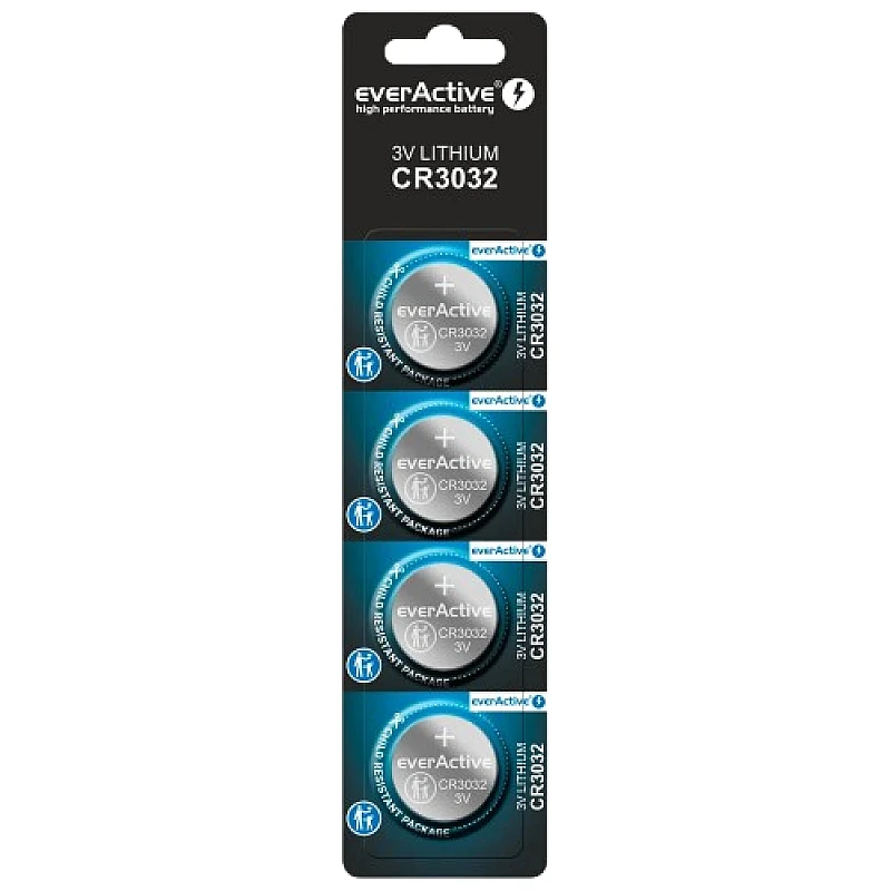 EverActive CR3032 Μπαταρίες Λιθίου 3V 580mAh 4τμχ CR30324BL