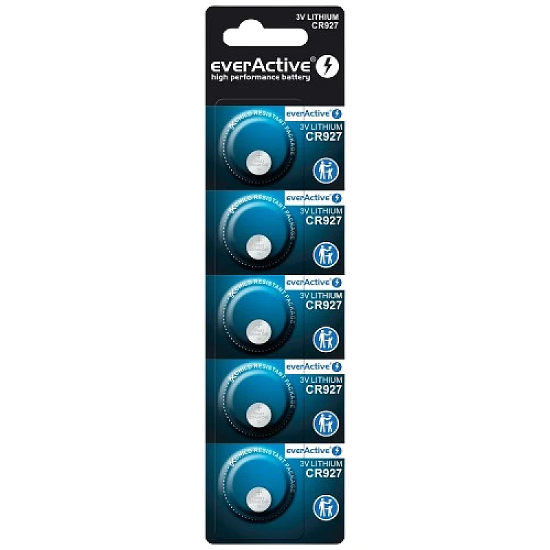EverActive CR927 Μπαταρίες Λιθίου 3V 30mAh 5τμχ CR9275BL