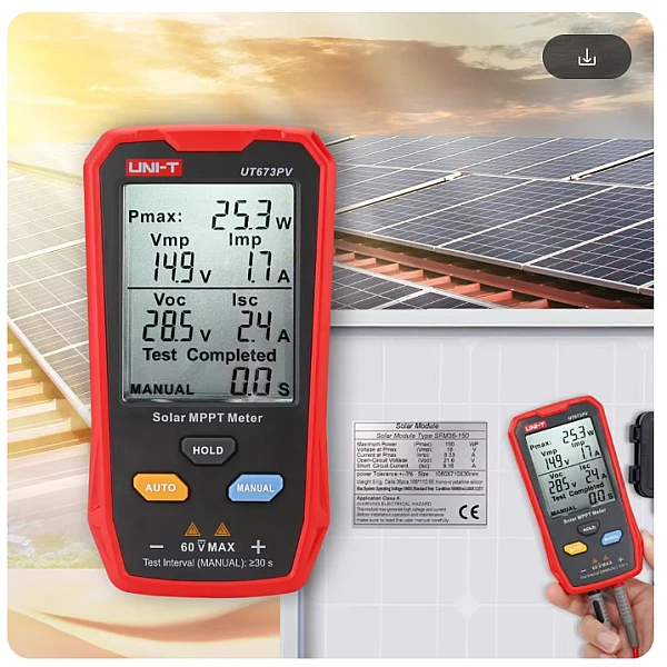 Uni-T UT673PV Όργανο Μέτρησης tester φωτοβολταϊκών πάνελ