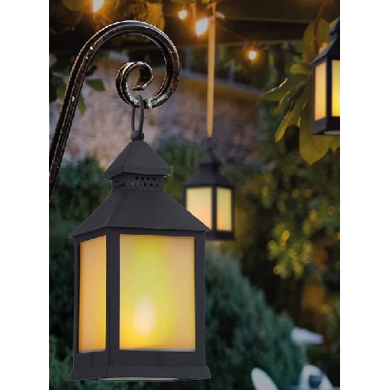 Φωτιστικό-Φανάρι LED Με φλόγα Led που τρεμοπαίζει μαύρο 24cm 014260 BENSON Φωτιστικό-Φανάρι LED Με φλόγα Led που τρεμοπαίζει μαύρο 24cm 014260 BENSON
