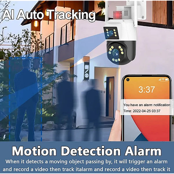 CAMWON WIP-PT200V Dual-lens Διπλή PTZ WiFi IP κάμερα  2*2 Mpixel  Νυχτερινή Λήψη (έως 30μ.) μνήμη microSD Λευκή CAMWON WIP-PT200V Dual-lens Διπλή PTZ WiFi IP κάμερα  2*2 Mpixel  Νυχτερινή Λήψη (έως 30μ.) μνήμη microSD Λευκή