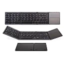 Aσύρματο πτυσσόμενο πληκτρολόγιο με επιφάνεια αφής Bluetooth 3.0 B033 μαύρο OEM