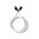 HY-C638i Καλώδιο σιλικόνης Γρήγορης Φόρτισης και Μεταφοράς Δεδομένων USB A σε Lightning 100W σε λευκό χρώμα