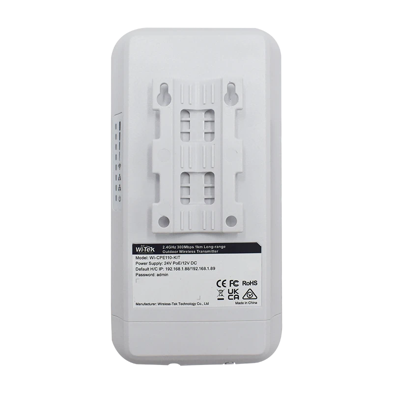 Wi-Tek WI-CPE110-KIT Σετ Ασύρματου Αναμεταδότη Δικτύου Εμβέλειας 1 km Wi-Tek WI-CPE110-KIT Σετ Ασύρματου Αναμεταδότη Δικτύου Εμβέλειας 1 km