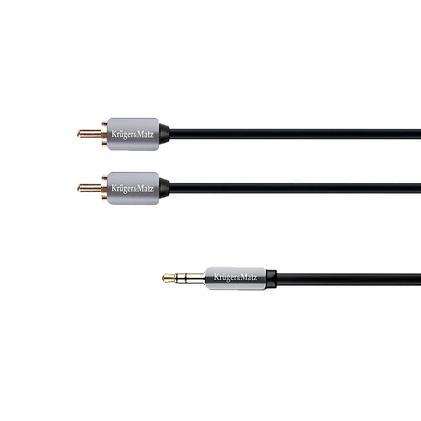 Καλωδίωση High End Stereo από jack 3.5mm σε 2x RCA Μήκος 1.80m LEC-KM310 Kruger&Matz