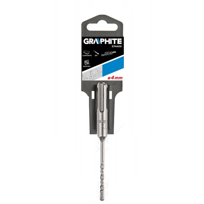 Τρυπάνι SDS+ 4-HEAD DUAL FLUTE Φ8x210mm 57H418 GRAPHITE Τρυπάνι SDS+ 4-HEAD DUAL FLUTE Φ8x210mm 57H418 GRAPHITE