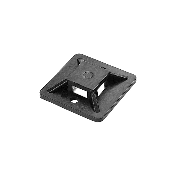 ORNO Στήριγμα δεματικών καλωδίων 30x30mm αυτοκόλλητο μαύρο OR-AE-13203/10 10 τεμάχια