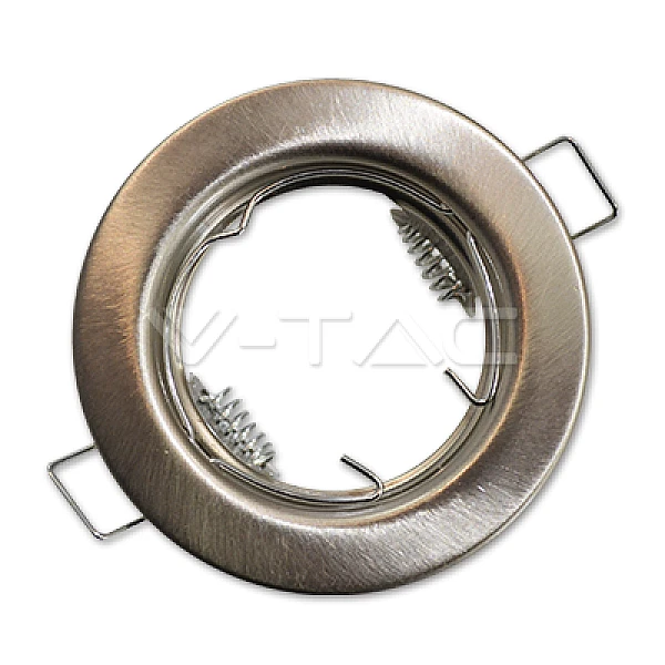 Φωτιστικό spot  χωνευτό μεταλλικό σταθερό inox mat 2 τμχ V-TAC 3585