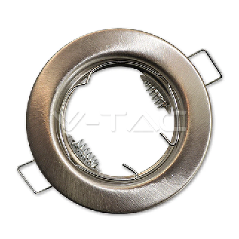 Φωτιστικό spot  χωνευτό μεταλλικό σταθερό inox mat 2 τμχ V-TAC 3585