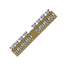 ORNO Μπάρα γείωσης 8 θέσεων 8x6mm OR-LZ-8205/8 ORNO Μπάρα γείωσης 8 θέσεων 8x6mm OR-LZ-8205/8