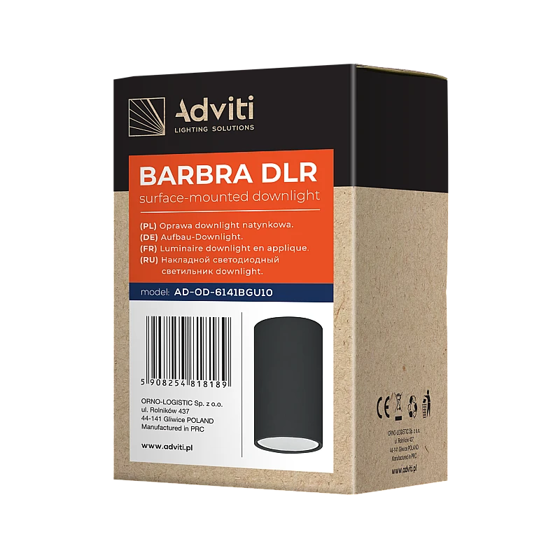 Φωτιστικό σποτ Οροφής GU10 downlight 50W BARBRA DLR μαύρο αλουμινίου OR-OD-6141BGU10 Adviti Φωτιστικό σποτ Οροφής GU10 downlight 50W BARBRA DLR μαύρο αλουμινίου OR-OD-6141BGU10 Adviti