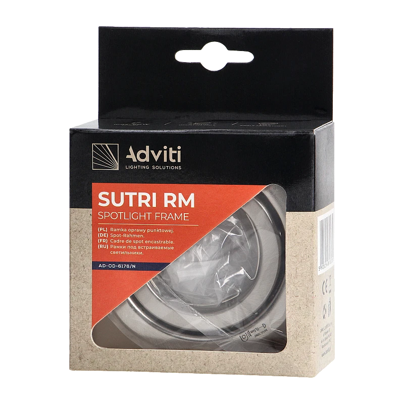 ORNO Φωτιστικό spot 50W GU10/MR16 κινητό SUTRI RM Adviti Νίκελ AD-OD-6176/N ORNO Φωτιστικό spot 50W GU10/MR16 κινητό SUTRI RM Adviti Νίκελ AD-OD-6176/N