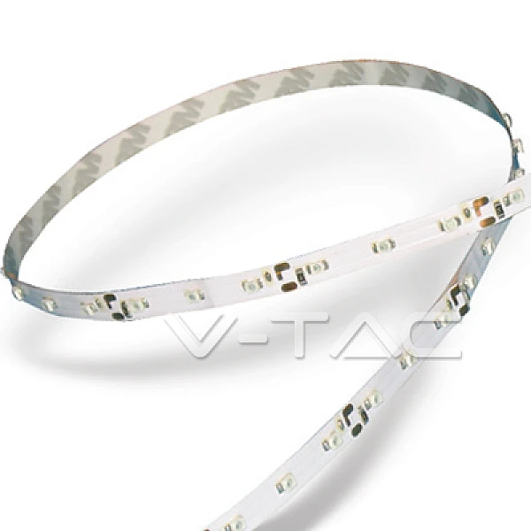 Ταινία led ισχύος 3.2W/m με 60 leds smd 3528 χρωματισμός πράσινο 5 μέτρα VT-3528-60 212011 V-TAC
