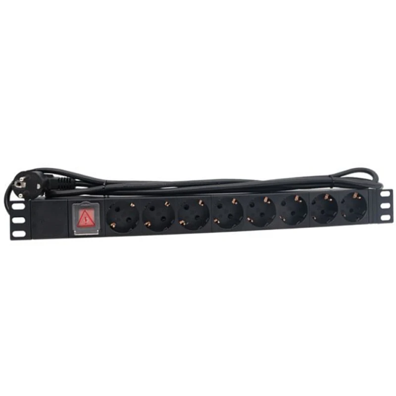 PDU-1U-8G-MS Πολύπριζο Για Rack 19" 1U 8 Θέσεων με Καλώδιο 1,8m Μαύρο OEM PDU-1U-8G-MS Πολύπριζο Για Rack 19" 1U 8 Θέσεων με Καλώδιο 1,8m Μαύρο OEM