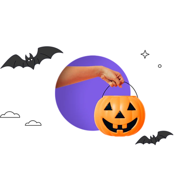 Αποκριάτικο Αξεσουάρ Κουβαδάκι Trick or treat Halloween Κολοκύθα με καπάκι E54473 BARREL