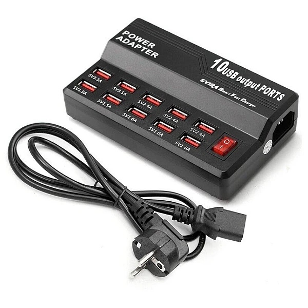 Σταθμός Φόρτισης 10 Θυρών USB 5V/12A 60W 838 – USB Fast Charger U-838