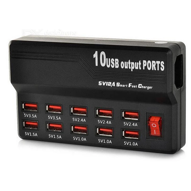  Σταθμός Φόρτισης 10 Θυρών USB 5V/12A 60W 838 – USB Fast Charger U-838