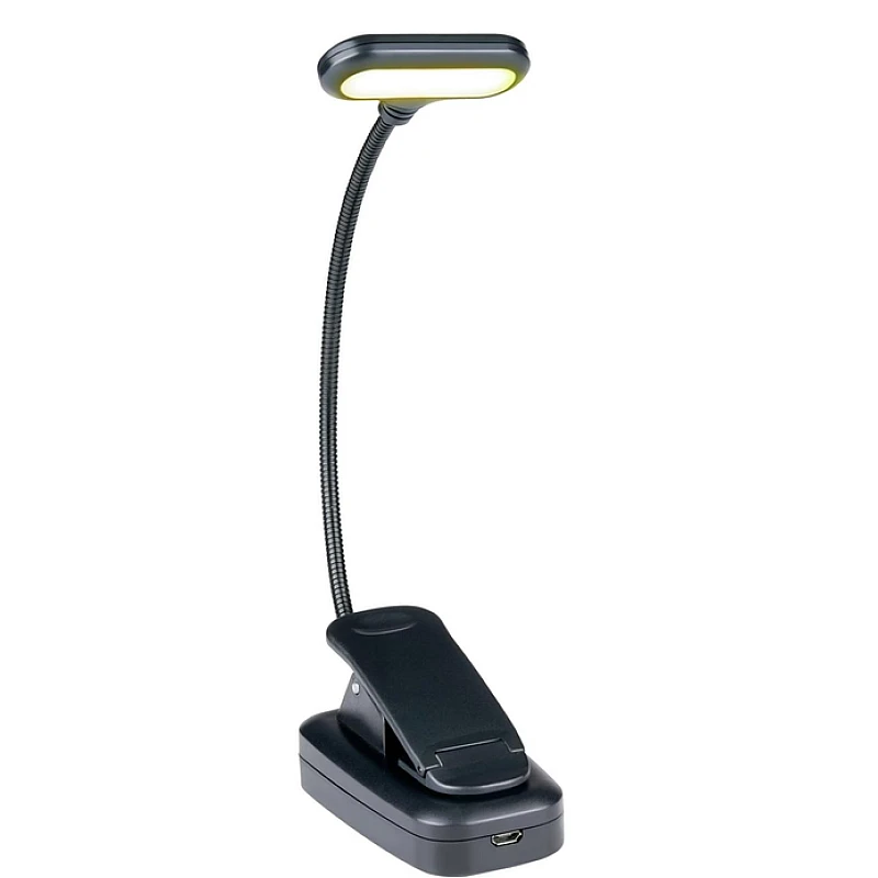 GRUNDIG Επαναφορτιζόμενο LED Φωτάκι Ανάγνωσης με Clip USB-C 3000K 33116