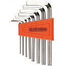 BLACK+DECKER Σετ 8 Κλειδιά Allen με Βάση Αποθήκευσης 